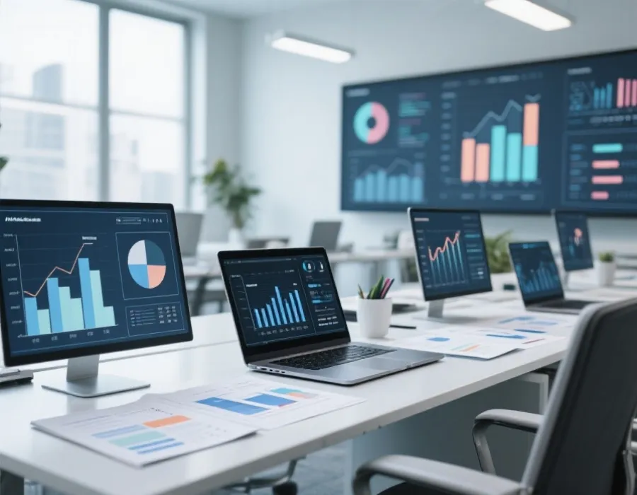 现代数据研究与内容运营工作场景示意图